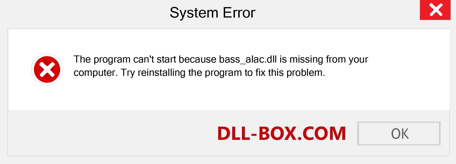  bass_alac.dll file is missing?. Download for Windows 7, 8, 10 - Fix  bass_alac dll Missing Error on Windows, photos, images